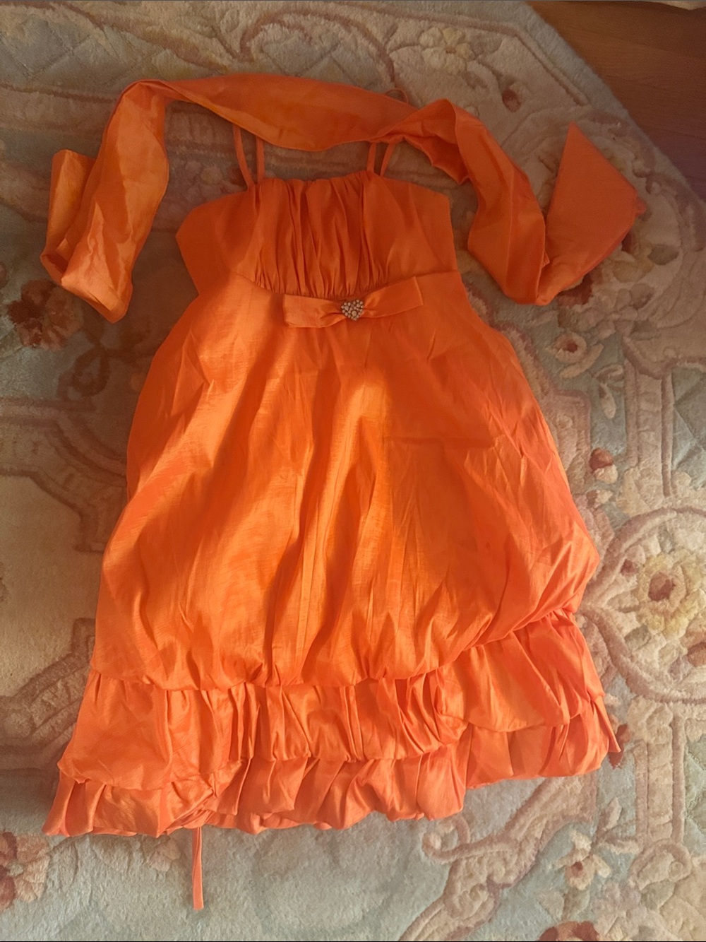 Kids Orange Party Costume Dress - Brand Unknown